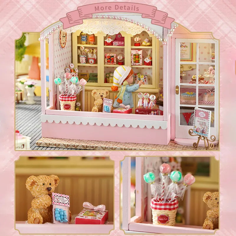 DIY Miniature House | The Sweet House Dollhouse Kit - CraftoyX