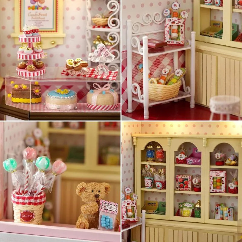 DIY Miniature House | The Sweet House Dollhouse Kit - CraftoyX