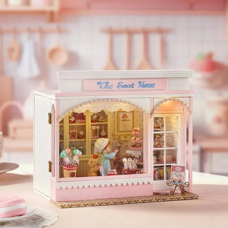 DIY Miniature House | The Sweet House Dollhouse Kit - CraftoyX