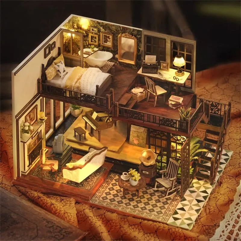 DIY Miniature House | The Time Impression Dollhouse Kit - CraftoyX