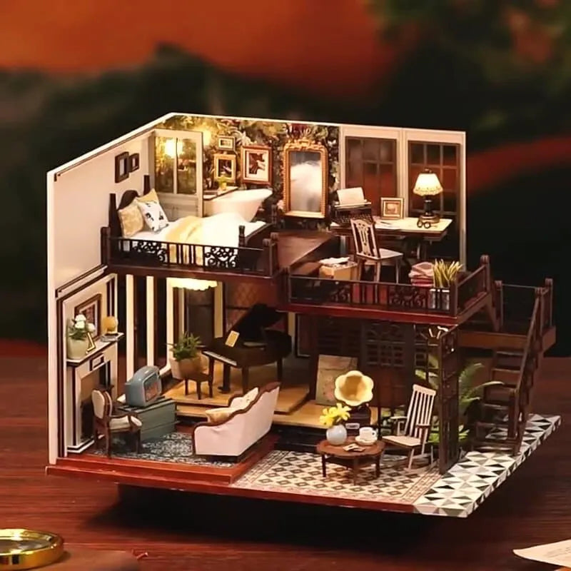 DIY Miniature House | The Time Impression Dollhouse Kit - CraftoyX