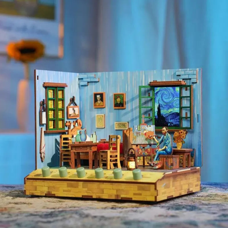 Miniature House Kit | Vincent's Bedroom-CraftoyX