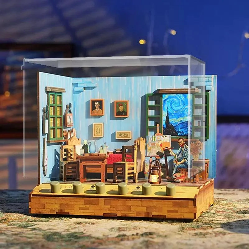 Miniature House Kit | Vincent's Bedroom-CraftoyX