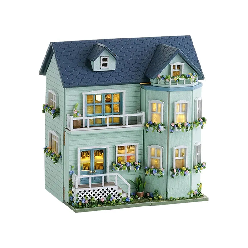 DIY Miniature House | Warm House Dollhouse Kit - CraftoyX