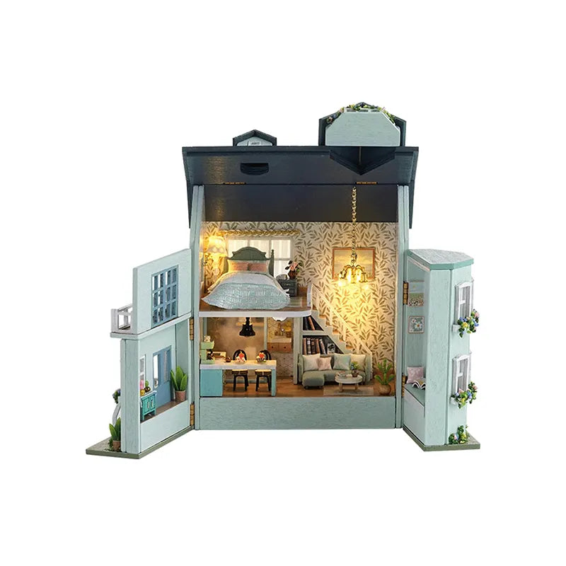 DIY Miniature House | Warm House Dollhouse Kit - CraftoyX