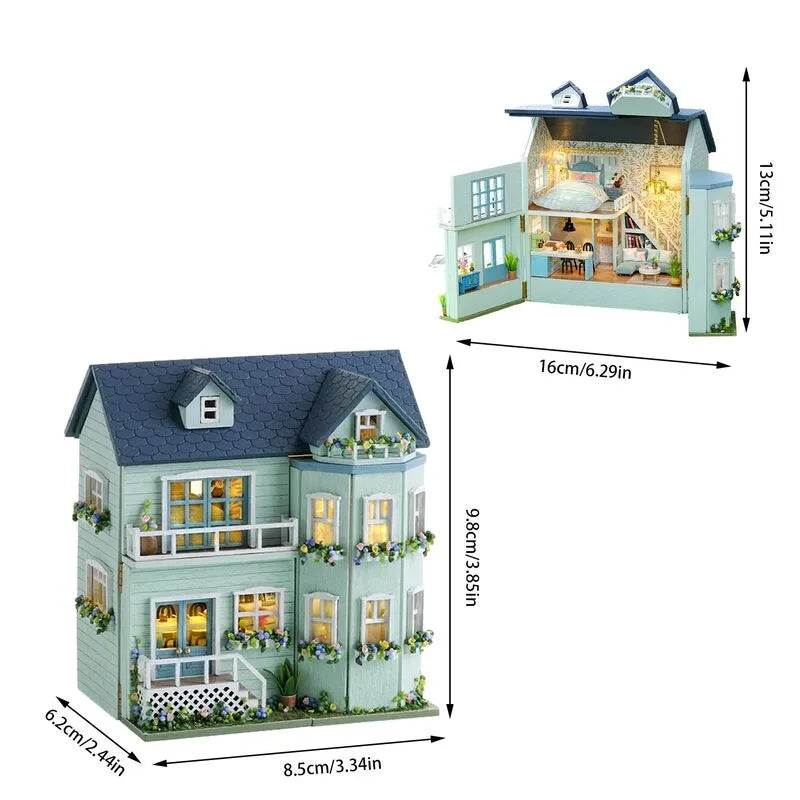 DIY Miniature House | Warm House Dollhouse Kit - CraftoyX