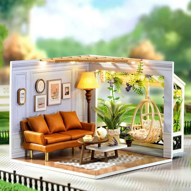 DIY Miniature House | Warm Moment Dollhouse Kit-CraftoyX