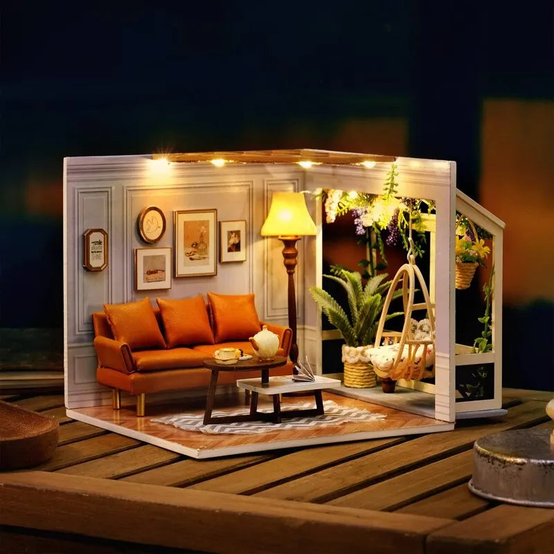 DIY Miniature House | Warm Moment Dollhouse Kit-CraftoyX