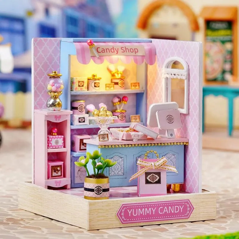 DIY Miniature House | Yummy Candy Dollhouse Kit-CraftoyX