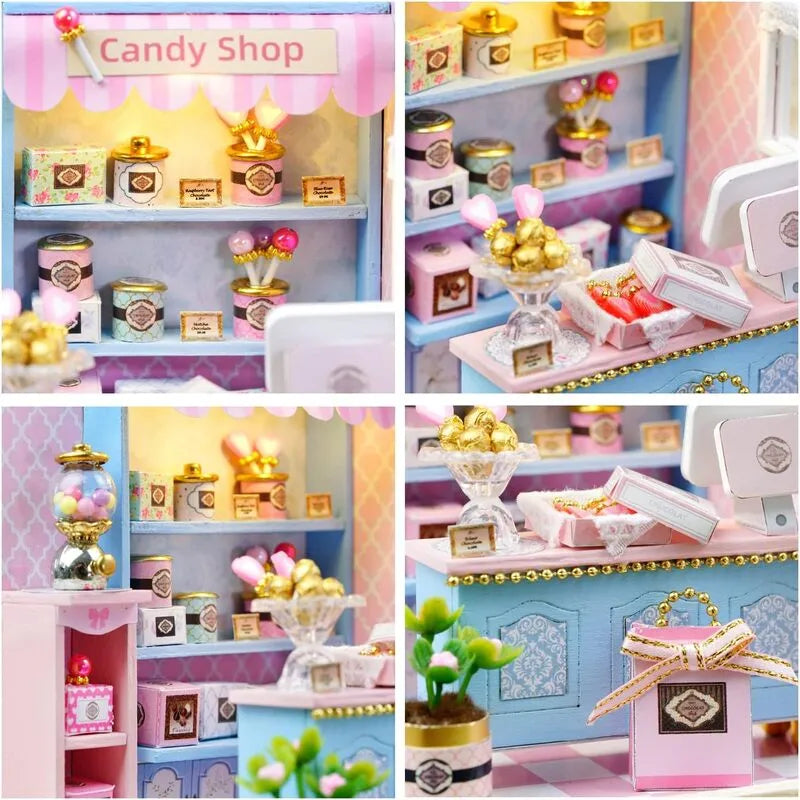 DIY Miniature House | Yummy Candy Dollhouse Kit-CraftoyX