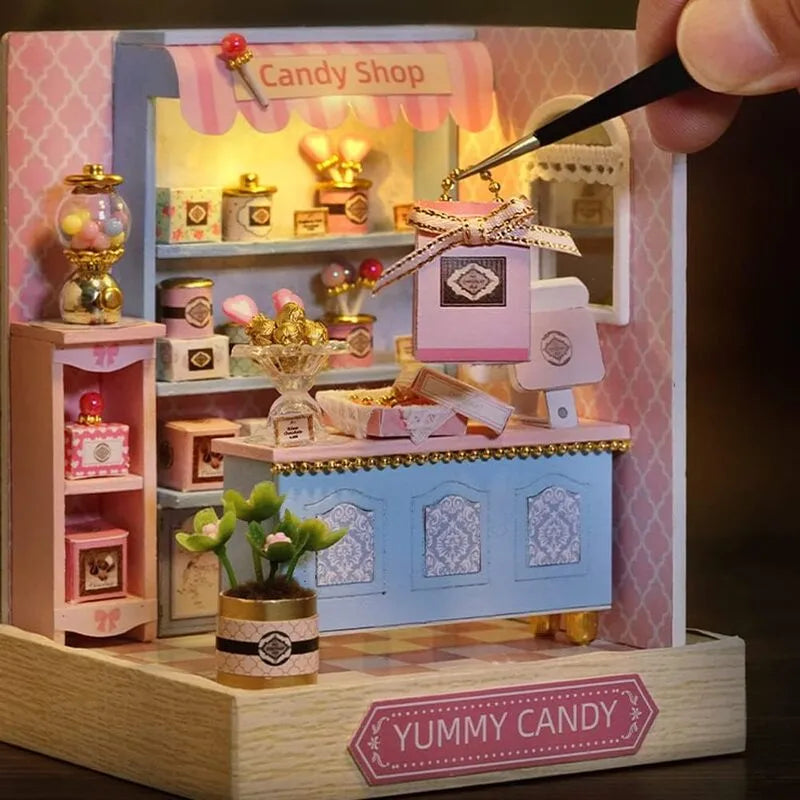 DIY Miniature House | Yummy Candy Dollhouse Kit-CraftoyX