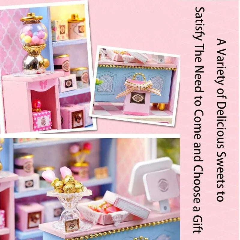 DIY Miniature House | Yummy Candy Dollhouse Kit-CraftoyX