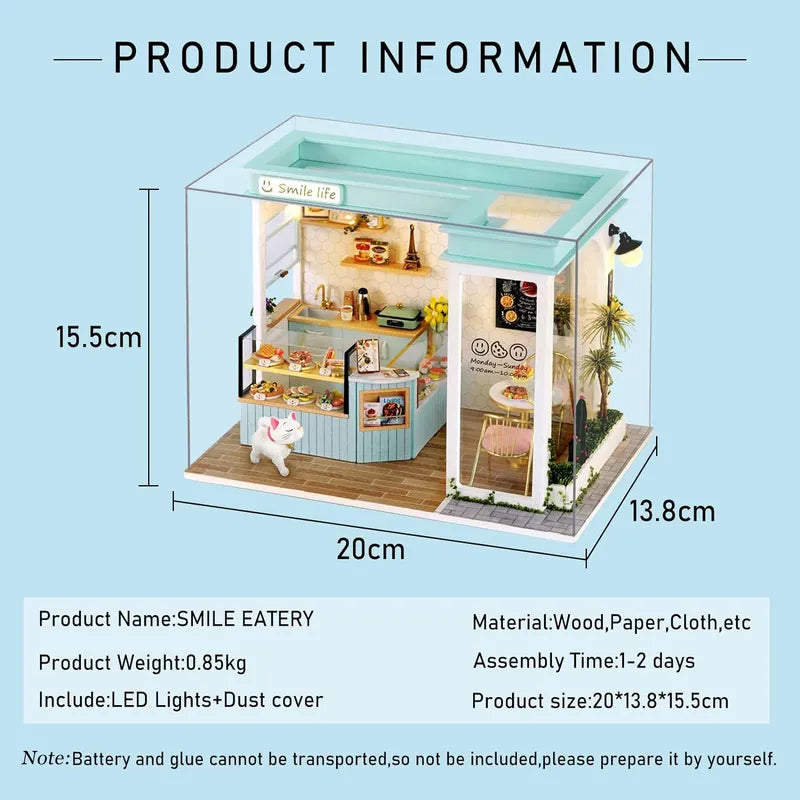 DIY Miniature House | Smile Life Dollhouse Kit - CraftoyX