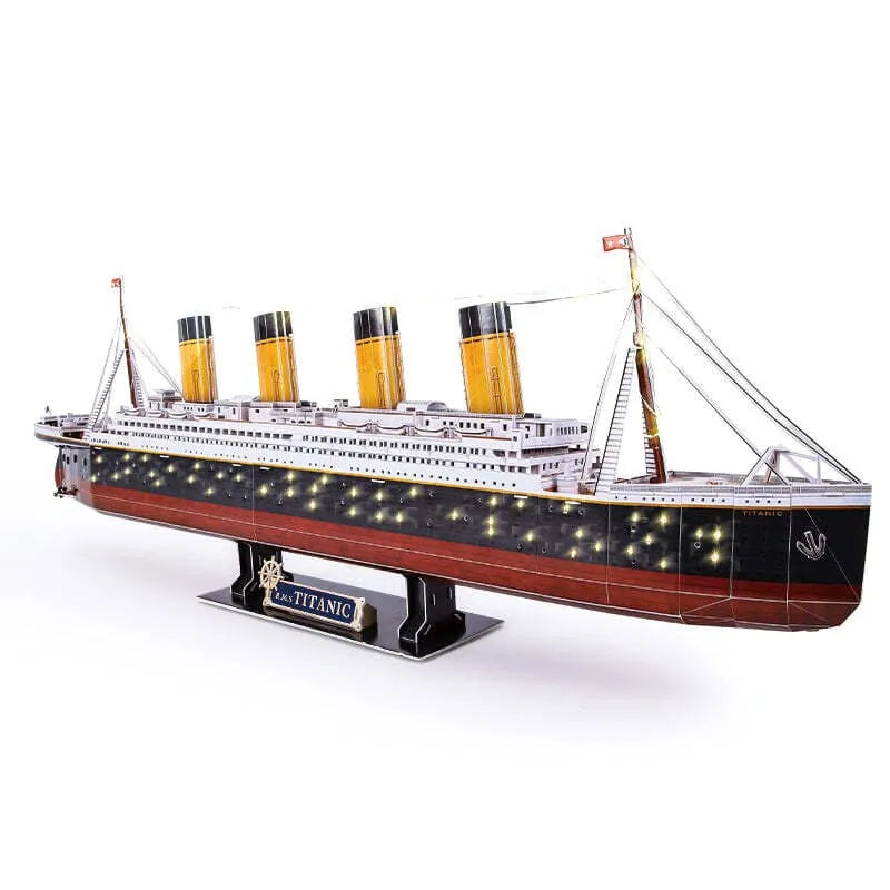 by craftoyx historic titanic ship model kit completed