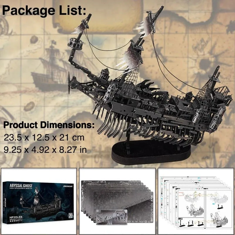 by craftoyx intricate ship metal model kit