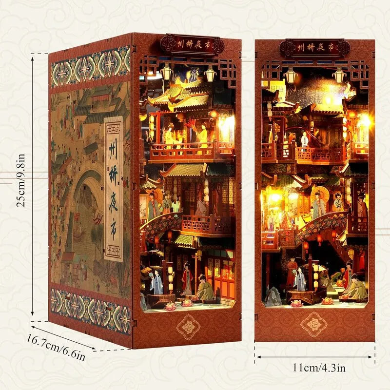 Book Nook Kit | Zhouqiao Night Market - CraftoyX