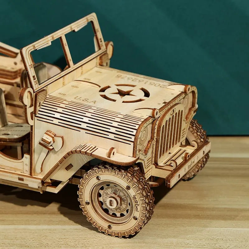 by craftoyx model jeep assembly educational toy 