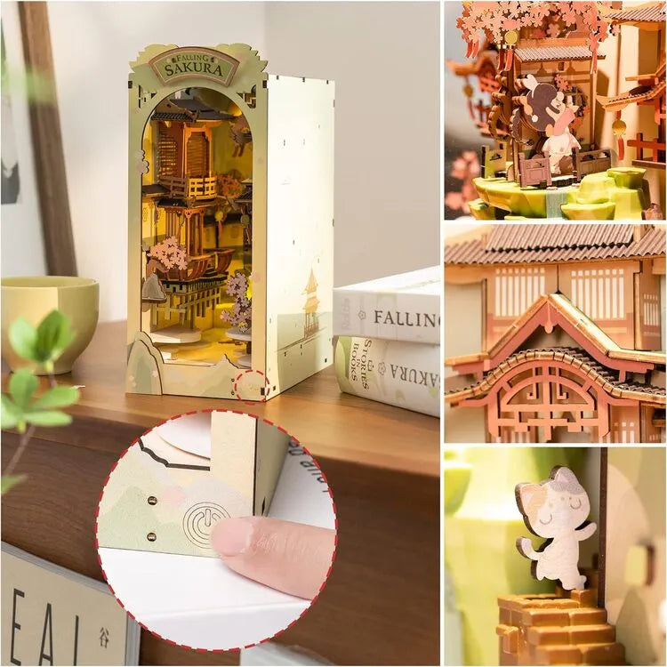 Book Nook Kit | Falling Sakura - CraftoyX