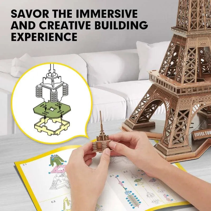 3D Puzzles | Eiffel Tower - National Geographic - CraftoyX