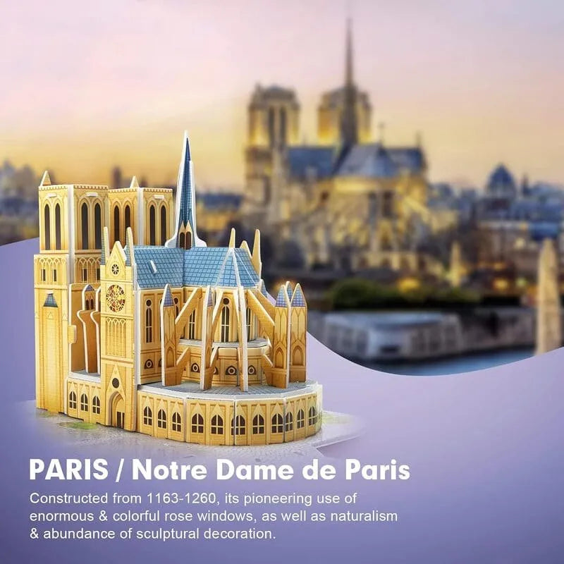 3D Puzzles | Paris Cityline Architecture - CraftoyX