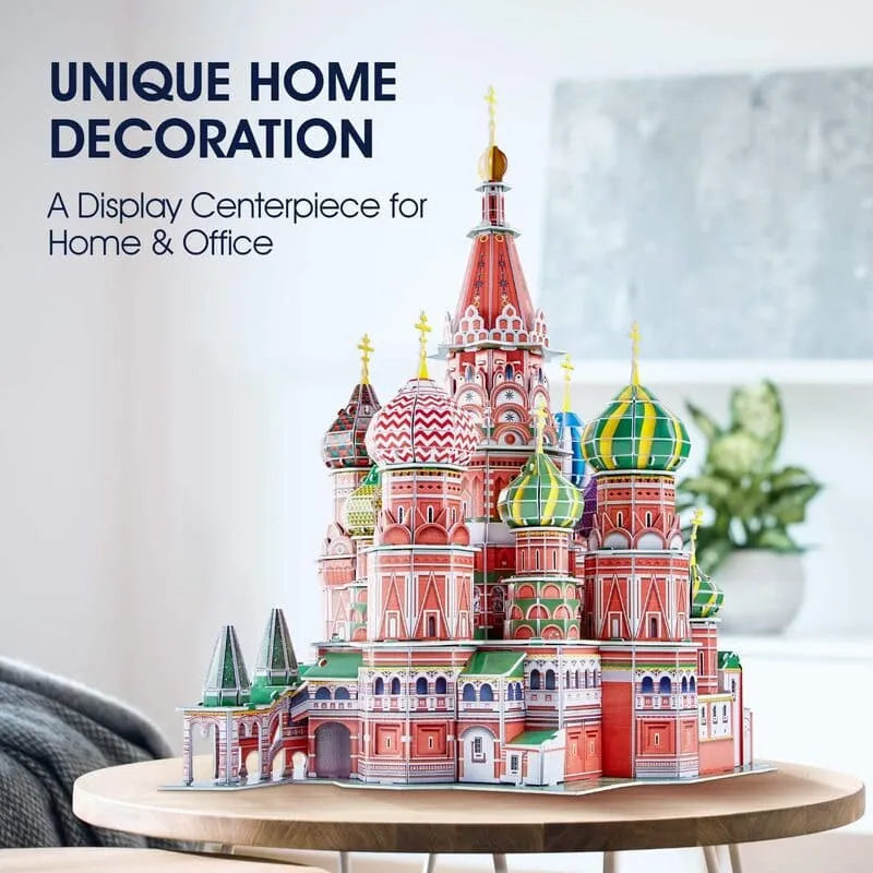 3D Puzzles | St. Basil's Cathedral with LED Lights - CraftoyX