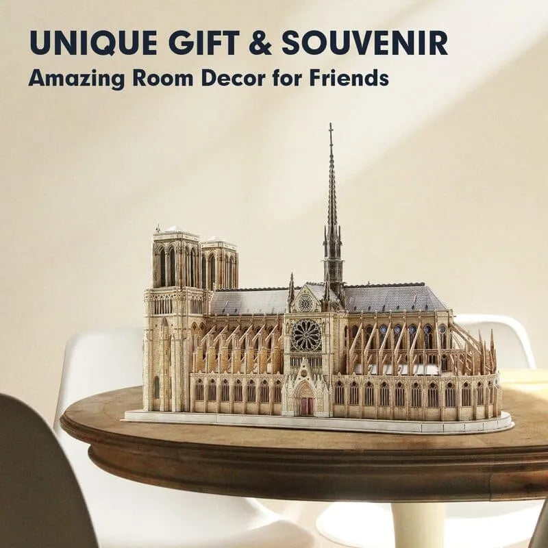 3D Puzzles | Notre Dame de Paris Church - Interactive Architectural Model - CraftoyX