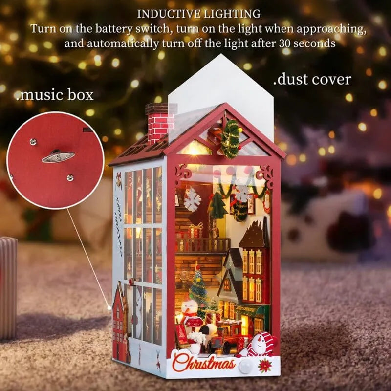 Book Nook Kit | Happy Christmas - CraftoyX