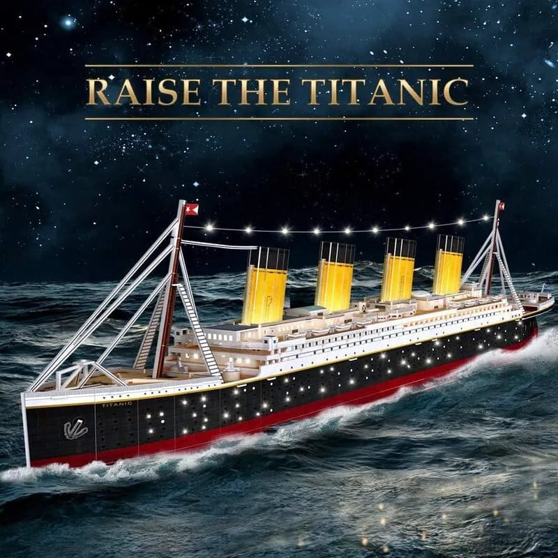 by craftoyx titanic model kit with led lights