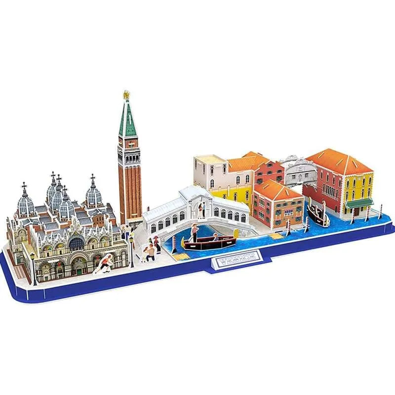 Venice Cityscape Puzzle | Italy Building 3D Model Kit - CraftoyX