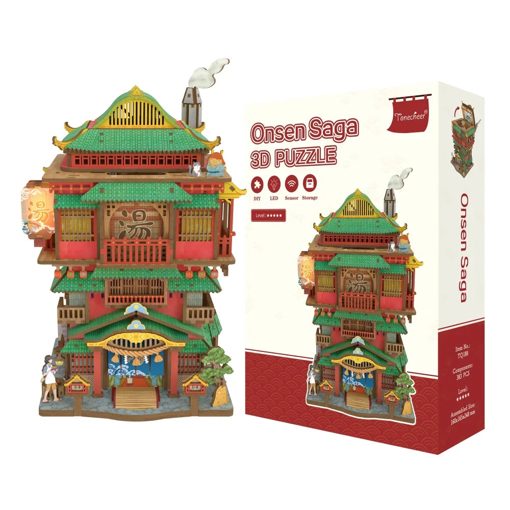 Geschenkverpackung des Miniature House Kit - Onsen Saga für Sammler und als ideales Geschenk