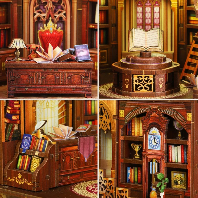 Detailansicht eines dekorativen Elements im Miniature House Kit - Wanguo Bookstore mit feinen Details