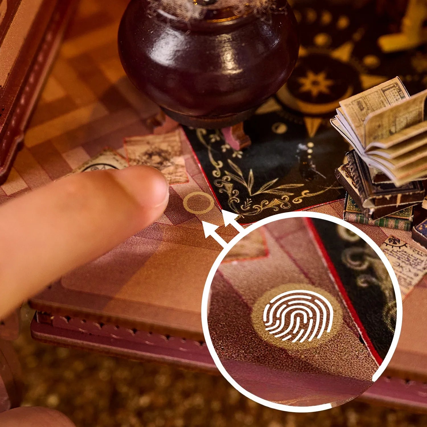 Miniature House Kit - Entropy's Flow with touch switch lighting function