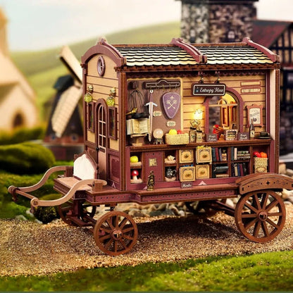 Side view of the Miniature House Kit - Entropy's Flow with clearly visible elements