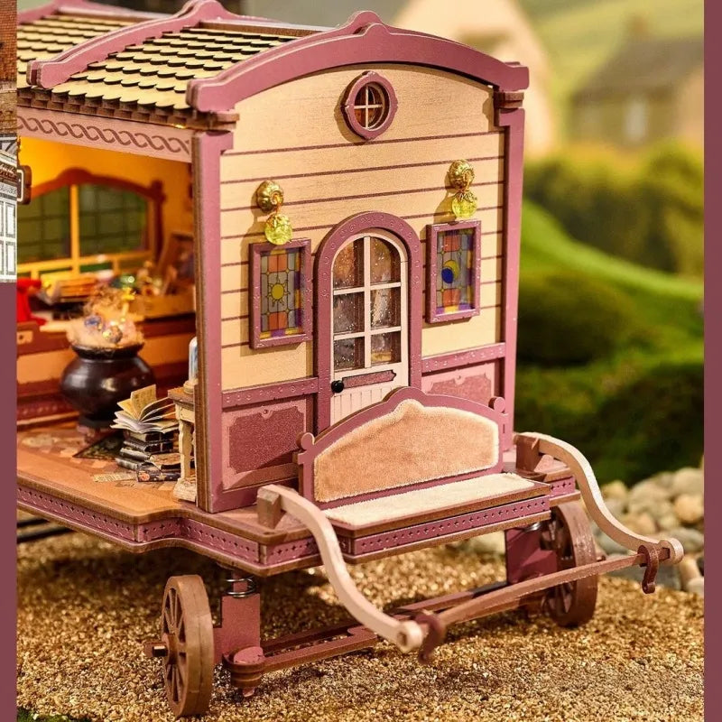 Close-up of the Miniature House Kit - Entropy's Flow with rich detailing