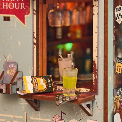 Close-up of the Miniature Haus - The Last Drop with rich detailing