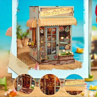 Close-up of the Miniature Haus - The Last Drop with rich detailing