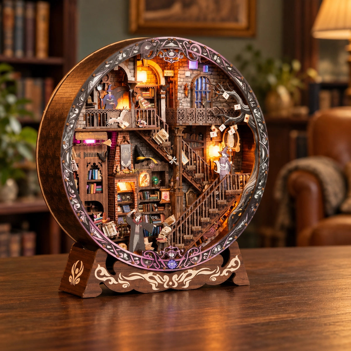 3D Shadow Box Diorama - Magic Library
