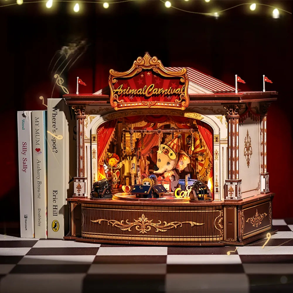 Wooden Music Box - Animal Carnival - CraftoyX