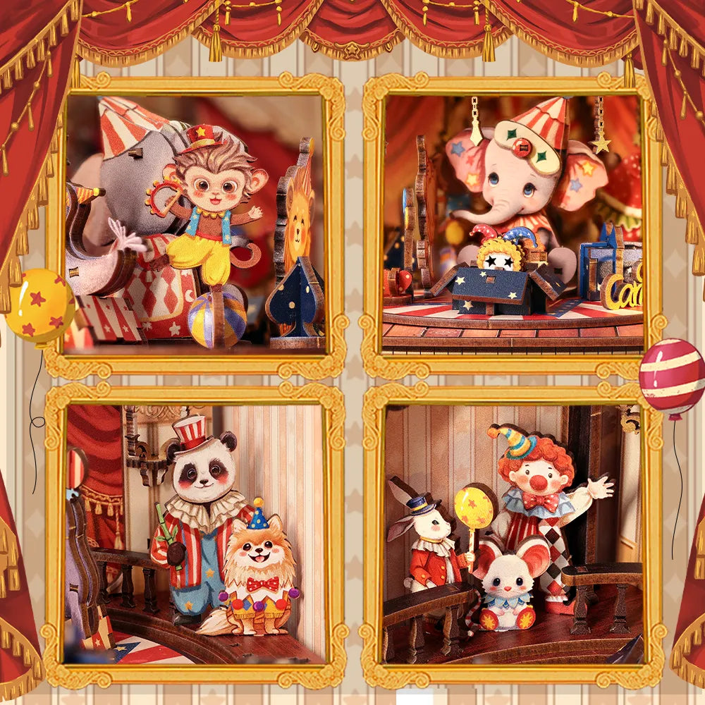 Wooden Music Box - Animal Carnival - CraftoyX